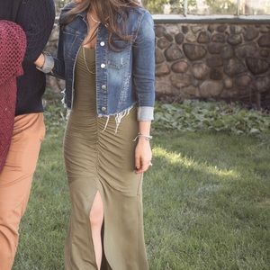 Guess Ruched Maxi Dress